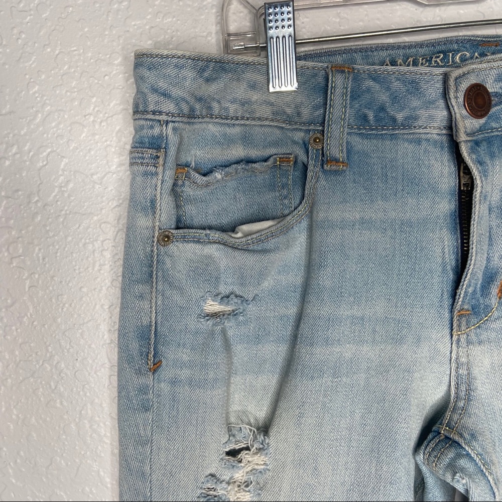 American Eagle Super Stretch Destroyed Jeans 10R - Picture 2 of 10